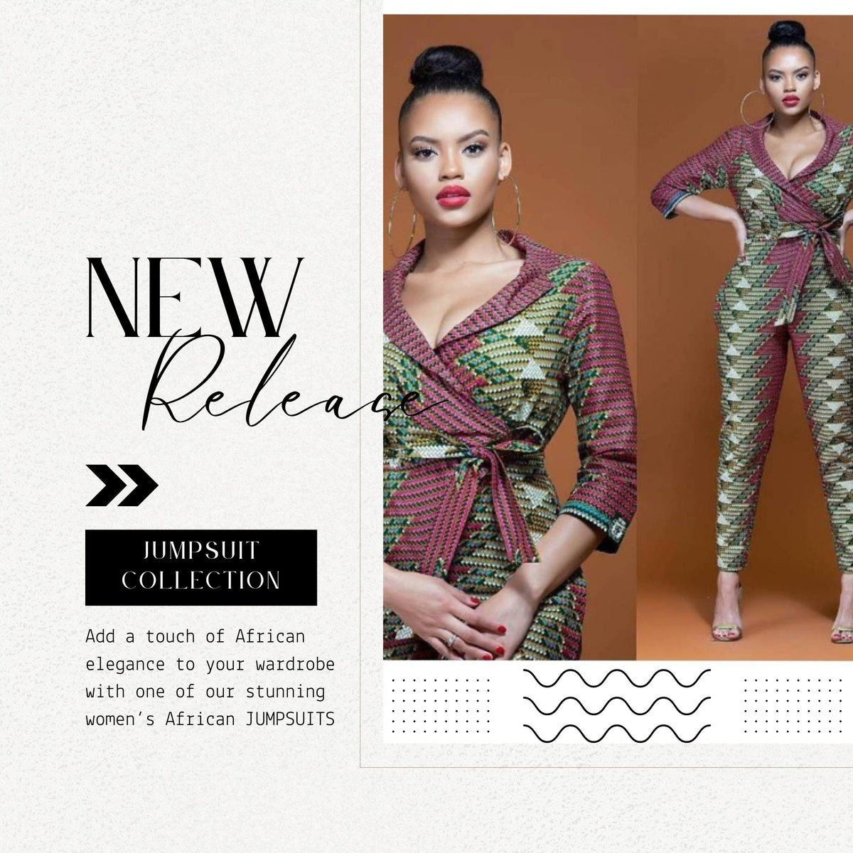 African Print Ankara Jumpsuit Bianca - The TJCollectibles