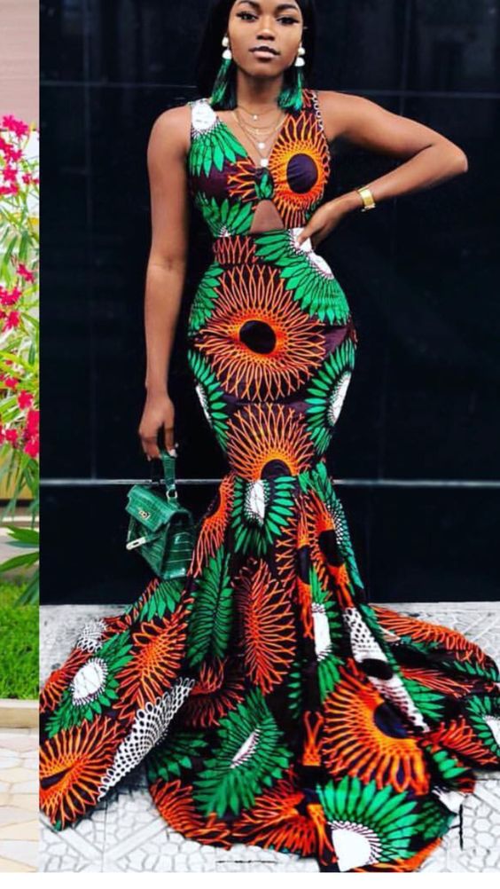 Elegant Ankara Mermaid Gown Elegant Ankara Mermaid Gown