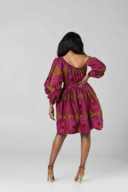 Elegant African Short Dress  Splendor Of Africa