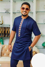 Load image into Gallery viewer, Blue African Dashiki Clothing for Men | Men's Wear