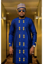 Load image into Gallery viewer, Blue African Dashiki Clothing for Men | Senator Clothing