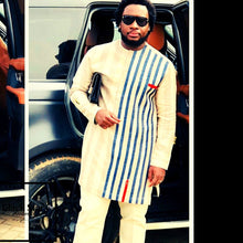 Load image into Gallery viewer, African Suit for Men| Dashiki Mens Clothing| Black Stars Clothing| Wedding Guest Suit| Prom African Wear| Valentine's Day Gift For Him