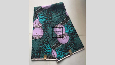 Fabric By Six Yards| Ankara Fabric| African Print Fabric| Dashiki Fabric| Kitenge| Turquoise Fabric| Wholesale| Clothing & Craft Supplies