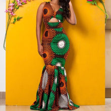 Load image into Gallery viewer, Wedding Africa Print Mermaid Gown