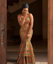 Load image into Gallery viewer, Ankara Mermaid Dress for Prom and Weddings