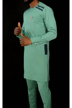 Load image into Gallery viewer, Green African Dashiki Clothing for Men | Senators Clothing