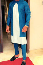 Load image into Gallery viewer, African Caftan for Men| Dashiki Clothing for Men| Wedding Guest Suit| Prom African Wear| African Groom| Ankara Attire| Gift For Him