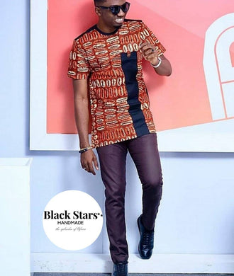 African Batik Clothing| Men's African Clothing| Prom| African Groom Suit| Wedding Guest Attire| Dashiki| Ankara| Formal Men's Wear