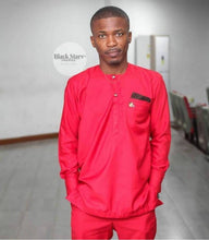 Load image into Gallery viewer, African Clothing| Men&#39;s African Clothing| Prom African Wear | African Groom Suit| Wedding Guest Attire| Dashiki| Ankara| Men Shirt and Pants