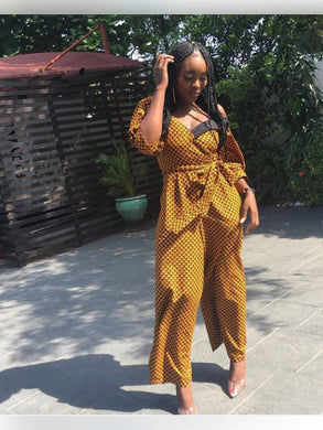 Womens African Clothing| Wedding Guest Attire| Ankara Jumpsuit| Ankara Dress| Bridesmaid Outfit| Africa Wedding| Dashiki| Kitenge Blooms