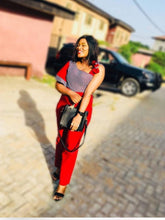 Load image into Gallery viewer, Womens African Clothing| Wedding Guest Attire| Ankara Jumpsuit| Ankara Dress| Bridesmaid Outfit| Africa Wedding| Dashiki| Kitenge| Blooms 4
