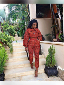 Womens African Clothing| Wedding Guest Attire| Ankara Jumpsuit| Ankara Dress| Bridesmaid Outfit| Africa Wedding| Dashiki| Kitenge| Blooms 5