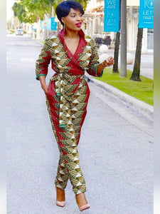 African Print Jumpsuit| Anara Jumpsuit| Wedding Guest Jumpsuit| African Wedding Outfit| Womens Clothing| Makola Annex