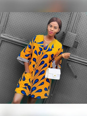 Womens African Clothing| Wedding Guest Attire| Prom| Ankara Dress| Bridesmaid Outfit| Africa Wedding| Dashiki| Kitenge| Kente| Blooms