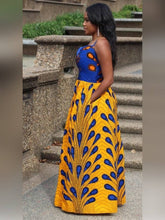 Load image into Gallery viewer, Womens African Clothing| Wedding Guest Attire| Prom| Ankara Maxi Dress| Bridesmaid Outfit| Africa Wedding| Dashiki| Kitenge| Maxi Gown
