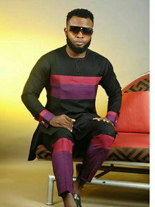 African Clothing for Men| Dashiki Dress Suit| Ankara Mens  Clothing| Wedding Guest Attire|  African Groom Outfit| Groomsmen Shirt| Black