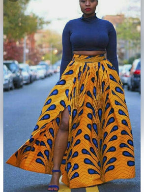 Womens African Clothing| Wedding Guest Maxi Skirt| Ankara Maxi Skirt| Bridesmaid Outfit| Africa Wedding| Dashiki| Kitenge| Blooms Long Skirt