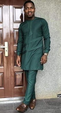 Teal African Clothing for Men| Dashiki Dress Suit| Ankara Mens  Clothing| Wedding Guest Attire|  African Groom Outfit| Groomsmen Shirt