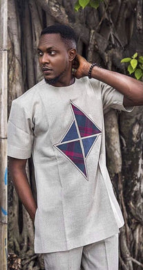 African Clothing for Men| Dashiki Dress Suit| Ankara Mens  Clothing| Wedding Guest Attire|  African Groom Outfit| Groomsmen Shirt| Off White