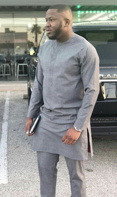 Ash African Clothing for Men| Dashiki Dress Suit| Ankara Mens  Clothing| Wedding Guest Attire|  African Groom Outfit| Groomsmen Shirt