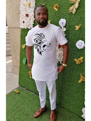 White Men's African Wedding Suit| Nigeria Wedding Guest Dashiki Outfit| Ghana Groomsmen Clothing| Prom| Senators Formal Dress| Casual Ankara