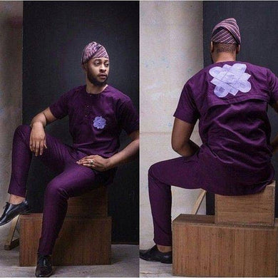 Blue Mens Clothing/ Prom Men/ African Print Clothing/ Wedding Guest Outfit/ African Groom/ Groomsmen Suit/ Ankara/ Dashiki/ Kitenge/ Kente