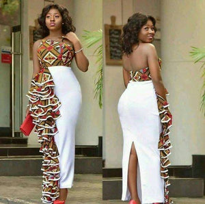 Elegant Ruffled Womens African Clothing| Wedding Guest Attire| Prom| Ankara Dress| Bridesmaid Outfit| Africa Wedding| Dashiki| Kitenge| 10 Elegant Ruffled Womens African Clothing| Wedding Guest Attire| Prom| Ankara Dress| Bridesmaid Outfit| Africa Wedding| Dashiki| Kitenge| 10