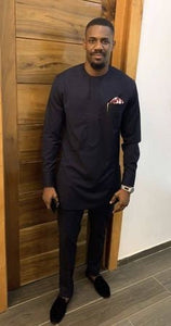 African Clothing/ Traditional Kaftan/ African Wedding Outfit/ Africa Groom Suit/ Senator Wear/ Dashiki/ Wholesale/ Blackstarshandmade 010