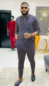 African Clothing/ Traditional Kaftan/ African Wedding Outfit/ Africa Groom Suit/ Senator Wear/ Dashiki/ Wholesale/ Blackstarshandmade 011