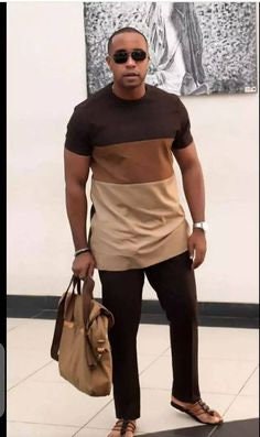 Modern African Clothing/ Patch Mens Kaftan/ African Wedding Outfit/ African Groom Suit/ Senator Wear/ Dashiki/ Wholesale/ Blackstarshandmade