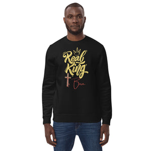 Real King Is Born Christmas Unisex eco sweatshirt