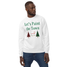 Load image into Gallery viewer, Let&#39;s Paint The Town Red and Green Christmas Unisex eco sweatshirt