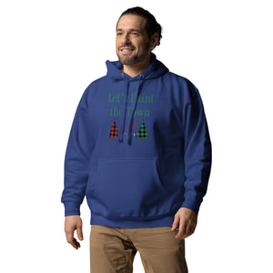Let's paint the town red and green Christmas Unisex Hoodie