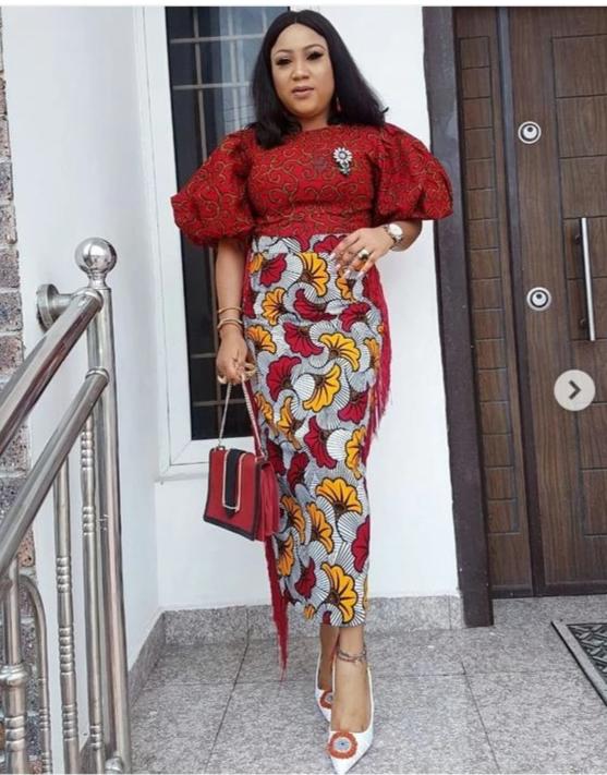 knee length dresses for ladies African print long maxi dress I Rufina Designs