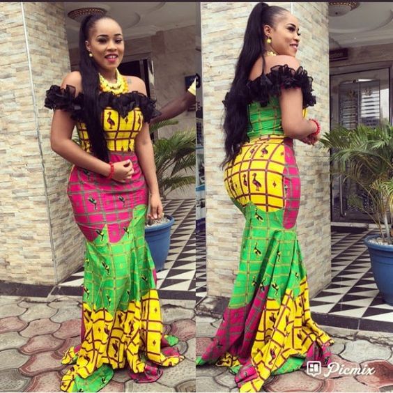 Off Shoulder African Print Dress 2 Off Shoulder African Print Dress 2