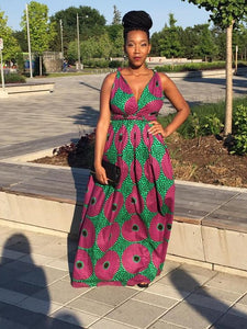 Dashiki Africa Clothing for Women. Dashiki Long Dress. Women's Clothing. Maxi Dress. Ankara. Kitenge