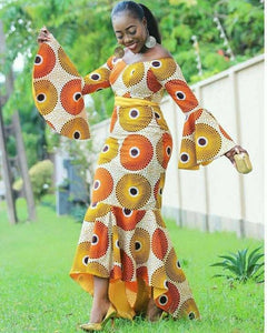 Ankara Fishtail Gown 4 Ankara Fishtail Gown 4