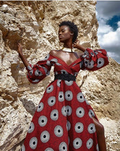 Load image into Gallery viewer, Dashiki Africa Clothing for Women. Dashiki Long Dress. Women&#39;s Clothing. Maxi Dress. Ankara. Kitenge
