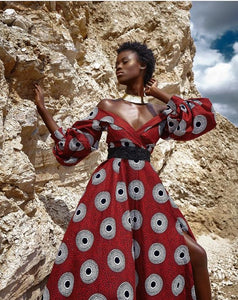 Dashiki Africa Clothing for Women. Dashiki Long Dress. Women's Clothing. Maxi Dress. Ankara. Kitenge