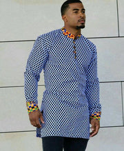 Load image into Gallery viewer, Dashiki Shirt for Men Ankara Print Wear | African Wedding Guest Suit