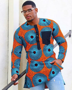 Dashiki Shirt for Men | Ankara Print Wear | African Wedding Guest Suit