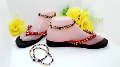 African Jewelry for Women| Bead Jewelry|  Anklets and Slippers