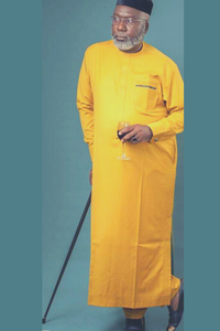 Yellow African Caftan for Men | Africa Senators Clothing