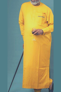 Yellow African Caftan for Men | Africa Senators Clothing
