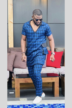 Load image into Gallery viewer, Blue African Dashiki Clothing for Men | Summer Wear | Casual