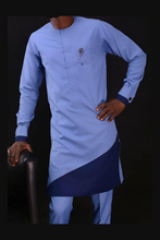 Load image into Gallery viewer, Blue African Dashiki Clothing for Men | Senator Clothing