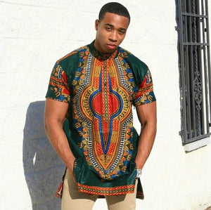 Dashiki Caftan for Men | Ankara Print Wear | African Wedding Guest Suit