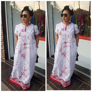 African Batik Long Dress – Splendor Of Africa