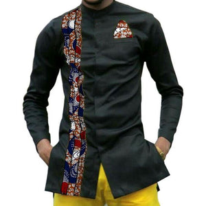 Dashiki Shirt for Men | Ankara Print Wear | African Wedding Guest Suit
