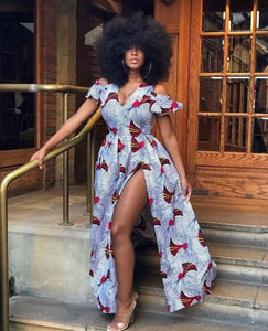 Dashiki Africa Clothing for Women. Dashiki Long Dress. Women's Clothing. Maxi Dress. Ankara. Kitenge